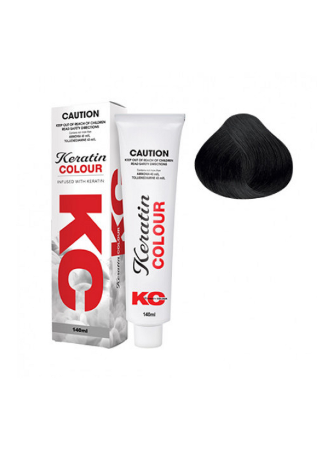 Keratin Colour 1 Black 140g