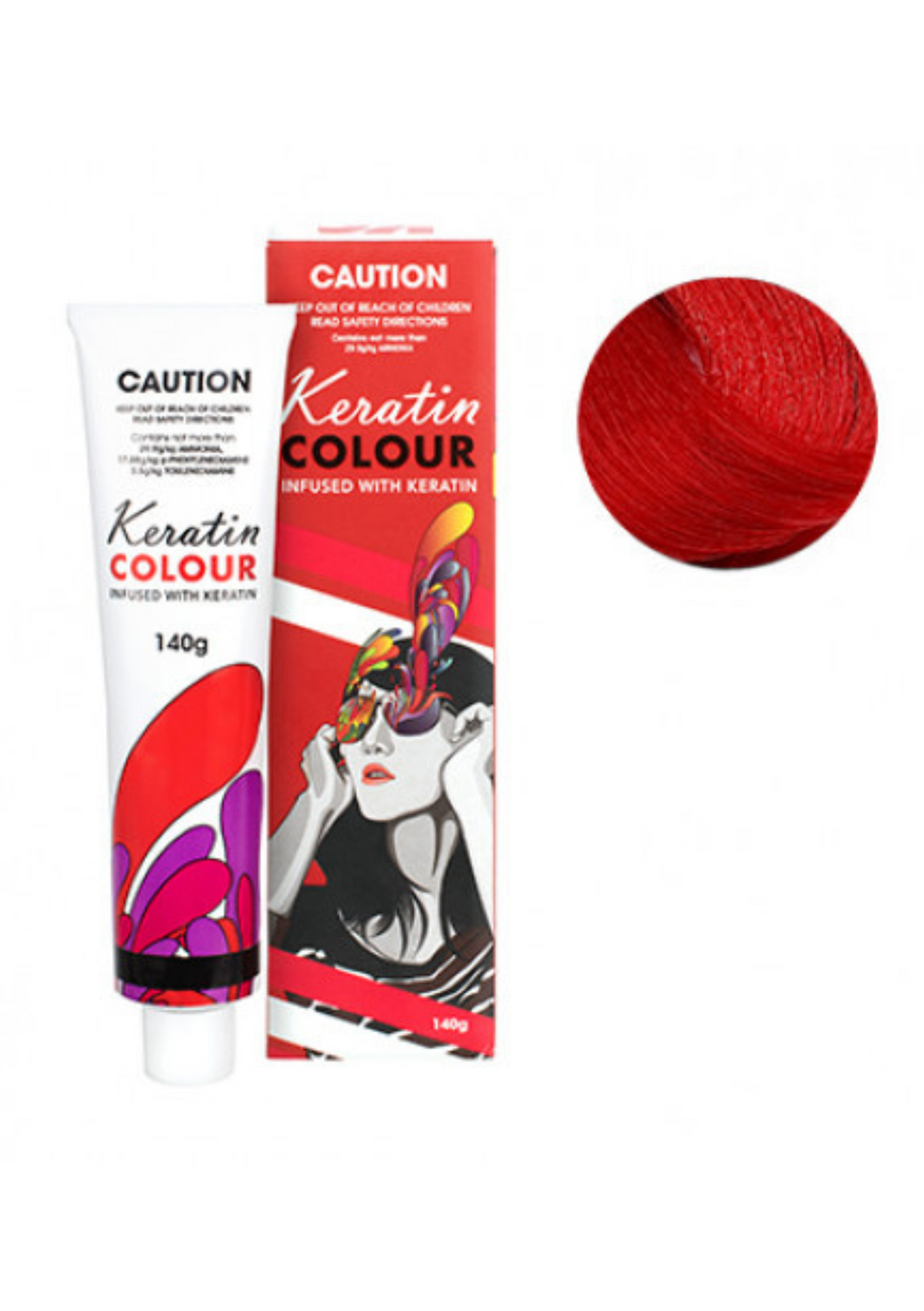 Keratin Colour Red Colour Mix 140g