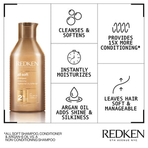 Redken All Soft Shampoo 300ml